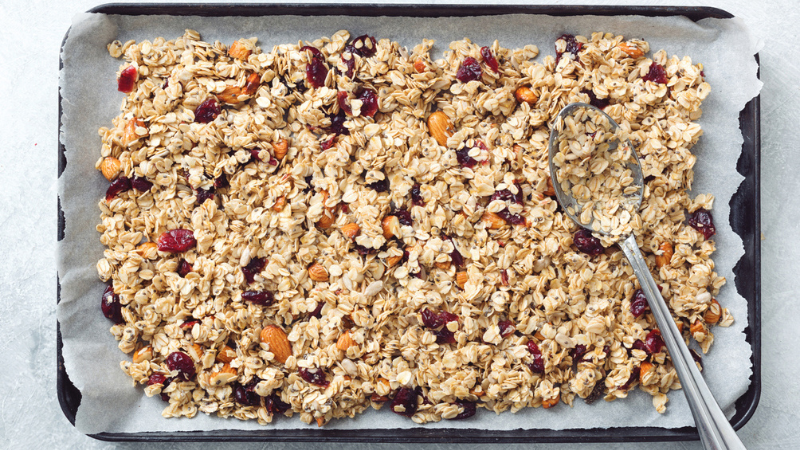 voici notre recette de granola maison au nutriscore A créée par notre experte en alimentation